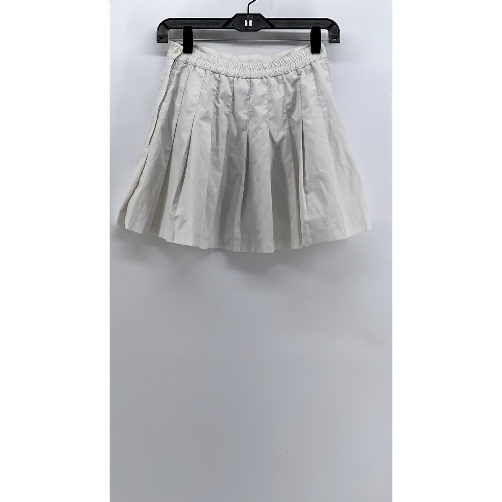 VITAL Women's White Pleated Tennis Mini Skirt SZ 8